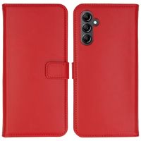 Selencia Echtleder Klapphülle Samsung Galaxy A14 (5G/4G) - Rot