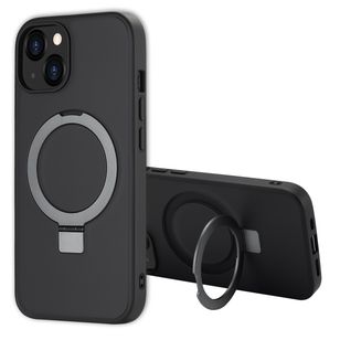Accezz Ring Stand Backcover mit MagSafe Apple iPhone 13 - Schwarz