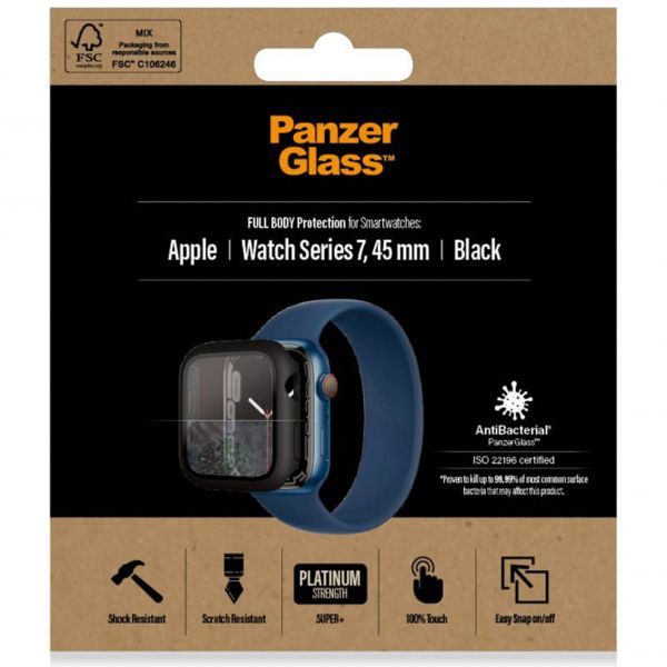 PanzerGlass Full Body Case Apple Watch 7 / 8 / 9 - 45 mm - Schwarz