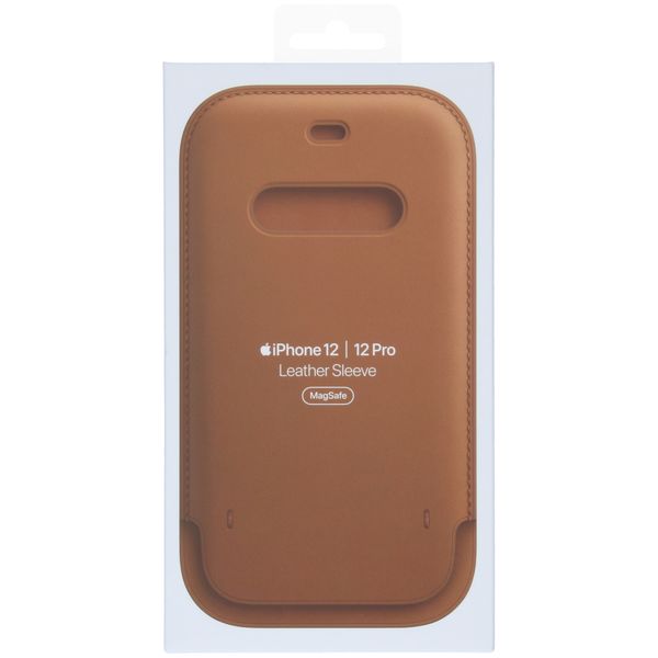 Apple Ledersleeve MagSafe Apple iPhone 12 (Pro) - Saddle Brown