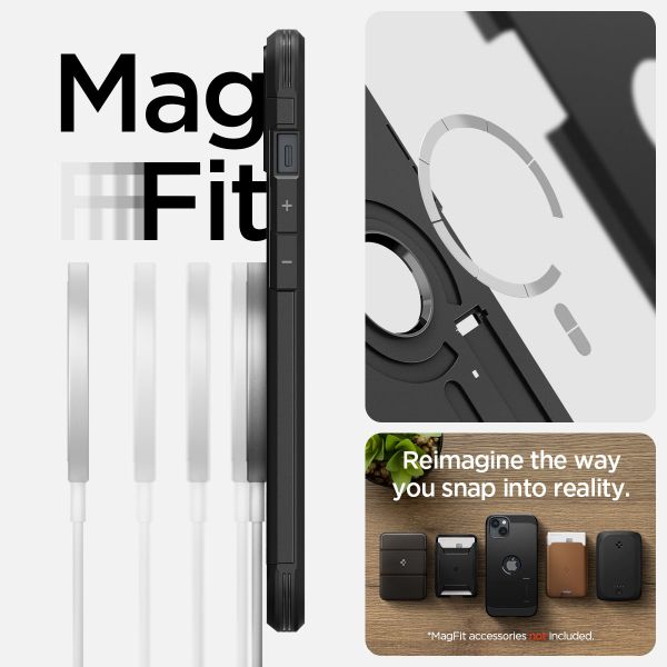 Spigen Tough Armor Backcover MagSafe Apple iPhone 14 - Schwarz