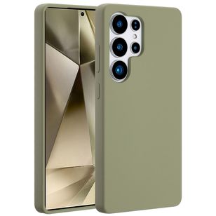 Accezz Liquid Silikoncase mit MagSafe Samsung Galaxy S25 Ultra - Cooper Green
