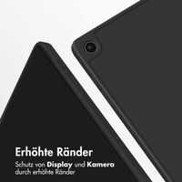 Accezz Smarte Klapphülle aus Silikon Samsung Galaxy Tab A9 Plus - Schwarz