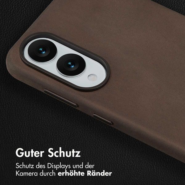Accezz Vintage Leather Magsafe Backcover Samsung Galaxy S25 Edge - Rustic Brown