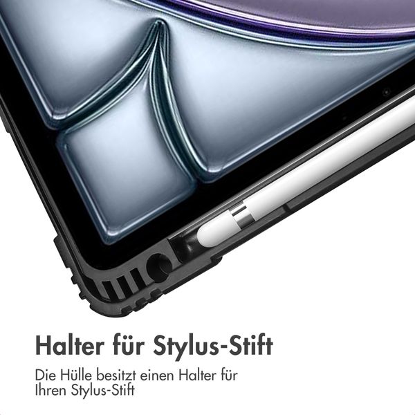 Accezz Rugged Trifold Klapphülle Apple iPad Air 11 Zoll (2026) M4 / (2025) M3 / (2024) M2 / Air 5 (2022) / Air 4 (2020) - Schwarz