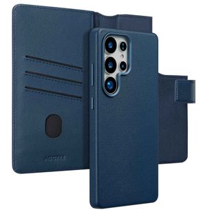 Accezz 2-in-1 Klapphülle aus Leder mit MagSafe Samsung Galaxy S25 Ultra - Nightfall Blue