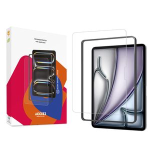 Accezz Schutzfolie aus gehärtetem Glas mit Applikator Apple iPad Pro 11 (2025) M5 / (2024) M4