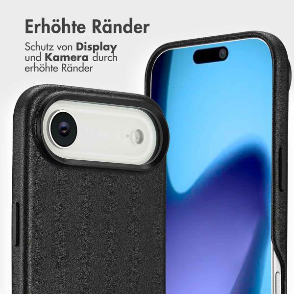 Accezz 2-in-1 Klapphülle aus Leder mit MagSafe Apple iPhone Air - Onyx Black