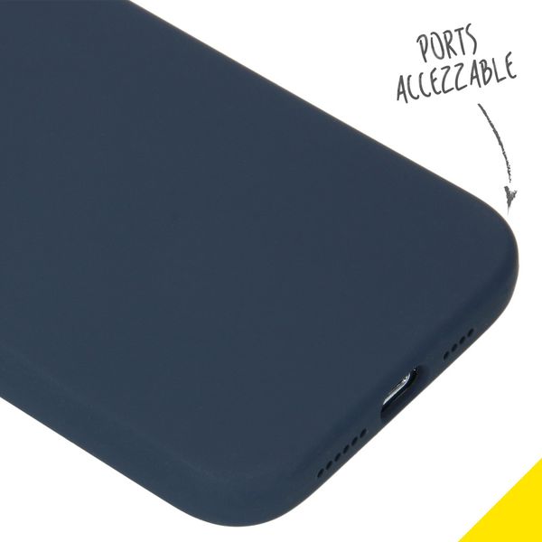Accezz Liquid Silikoncase Apple iPhone 12 Pro Max - Dunkelblau