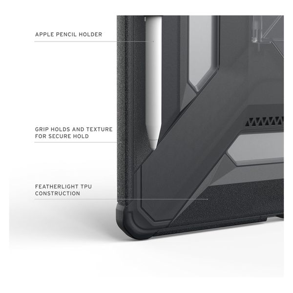 UAG Scout Plus Backcover mit Ständer Apple iPad Air 13 Zoll (2026) M4 / (2025) M3 / (2024) M2 - Ash