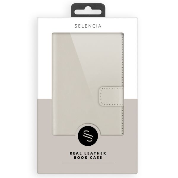 Selencia Echtleder Klapphülle Samsung Galaxy A52(s) (5G/4G) - Greige