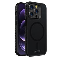 Accezz Rugged Frosted Back Cover mit MagSafe Apple iPhone 14 Pro Max - Schwarz