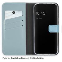 Selencia Echtleder Klapphülle Google Pixel 9 / 9 Pro - Air Blue