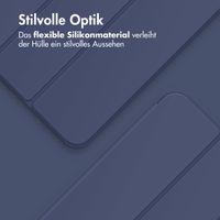 Accezz Smarte Klapphülle aus Silikon Samsung Galaxy Tab A11 Plus / A9 Plus - Dunkelblau