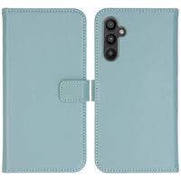 Selencia Echtleder Klapphülle Samsung Galaxy A34 (5G) - Air Blue