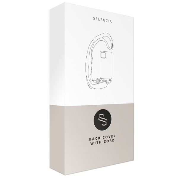 Selencia Sera HandyHülle mit Kordel und Umschlag-Kartenhalter Samsung Galaxy A18 / A17 / A26 - Champagne