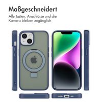 Accezz Ring Stand Backcover mit MagSafe Apple iPhone 14 - Blau