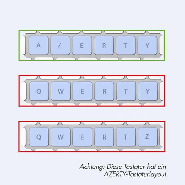 Accezz Bluetooth Keyboard Klapphülle Samsung Galaxy Tab A11 Plus - AZERTY / FR - Schwarz
