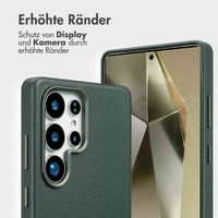 Accezz 2-in-1 Klapphülle aus Leder mit MagSafe Samsung Galaxy S25 Ultra - Cedar Green