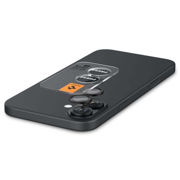 Spigen Optik Pro EZ Fit Lens Protector 2er-Pack Apple iPhone 16 / 16 Plus / 17 - Schwarz