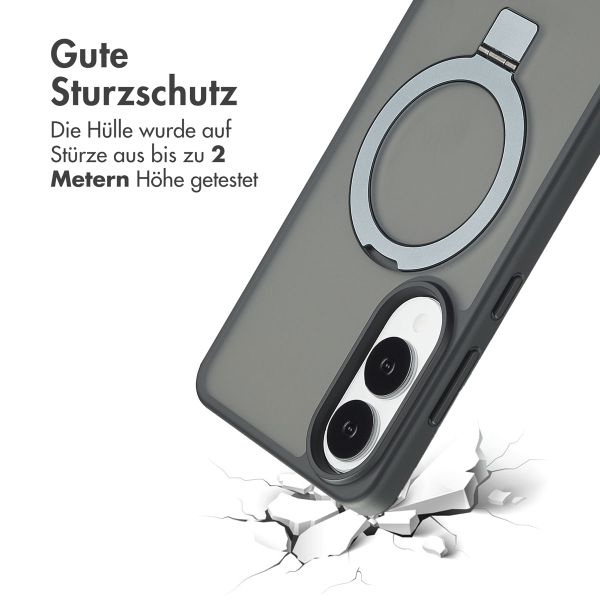 Accezz Ring Stand Backcover mit MagSafe Samsung Galaxy S25 Edge - Schwarz