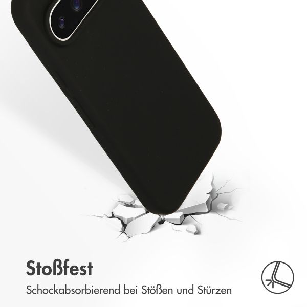 Accezz Liquid Silikoncase Google Pixel 9 / 9 Pro - Schwarz