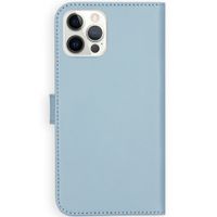 Selencia Echtleder Klapphülle Apple iPhone 12 (Pro) - Air Blue