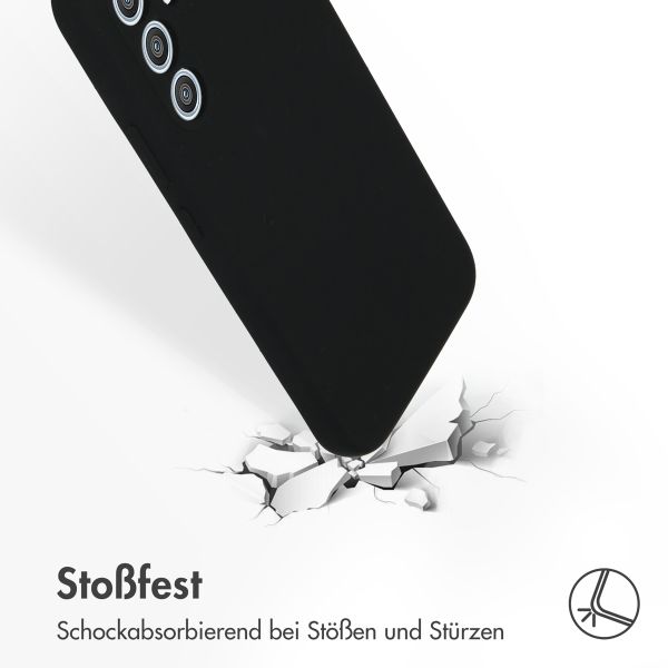 Accezz Liquid Silikoncase Samsung Galaxy A54 (5G) - Schwarz