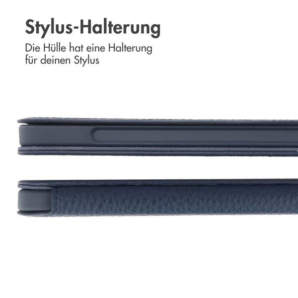 Accezz Trifold Klapphülle Apple iPad Air 11 Zoll (2025) M3 / (2024) M2 - Dunkelblau