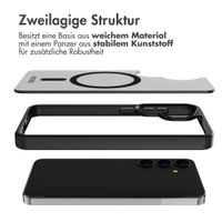 Accezz Rugged Frosted Back Cover mit MagSafe Samsung Galaxy S24 Plus - Schwarz