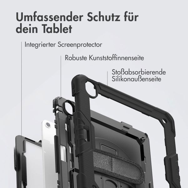 Accezz Robustes Back Cover mit Schultergurt Apple iPad Air 13 Zoll (2026) M4 / (2025) M3 / (2024) M2 - Schwarz