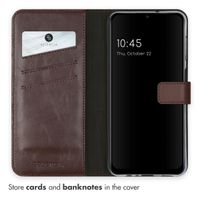 Selencia Echtleder Klapphülle Samsung Galaxy A13 (5G) / A04s - Braun