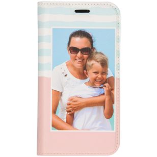 Gestalte deine eigene Compact Gel Klapphülle Samsung Galaxy S7 - Weiß