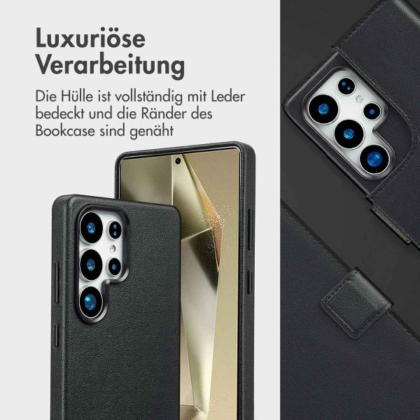 Accezz 2-in-1 Klapphülle aus Leder mit MagSafe Samsung Galaxy S25 Ultra - Onyx Black