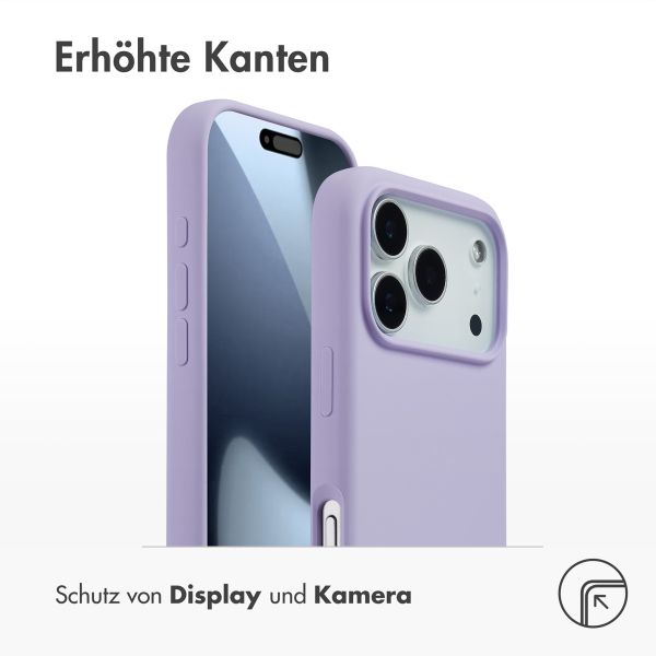 Accezz Liquid Silikoncase mit MagSafe Apple iPhone 17 Pro - Lavender Gray