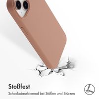 Accezz Liquid Silikoncase mit MagSafe Apple iPhone 13 Mini - Hellbraun
