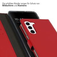 Selencia Echtleder Klapphülle Samsung Galaxy S23 Plus - Rot