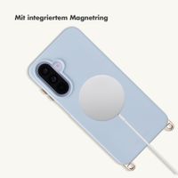 Selencia Rivièra Backcover mit MagSafe mit abnehmbaren Haken Samsung Galaxy A18 / A17 / A16 / A26 - Powder Blue