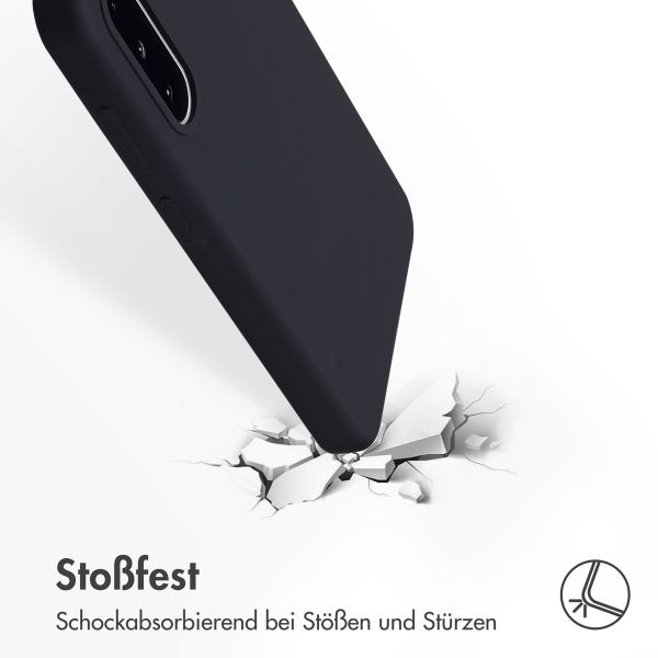 Accezz Liquid Silikoncase Samsung Galaxy A36 / A56 - Schwarz