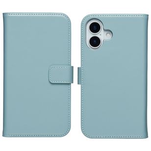 Selencia Echtleder Klapphülle Apple iPhone 17 - Air Blue