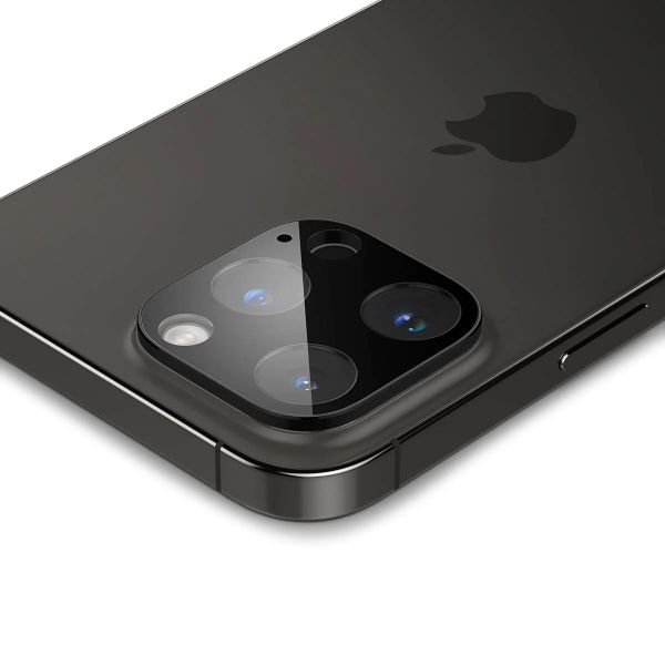 Spigen GLAStR Optik Camera Lens Protector - Kamerainsel-Schutz (2er-Pack) Apple iPhone 14 Pro (Max) - Schwarz