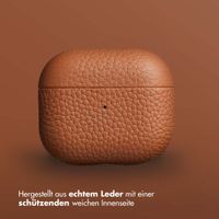 Accezz Echtleder Case  Apple Airpods 3 - Cognac