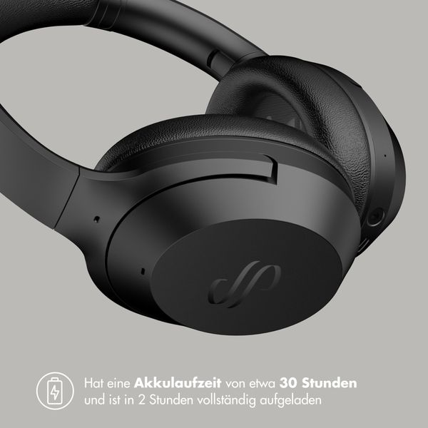 Selencia Urban Play Kabellose Kopfhörer - Aktive Geräuschunterdrückung - Mit Aufbewahrungstasche - Midnight Black