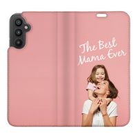 Gestalte deine eigene Compact Gel Klapphülle Samsung Galaxy A34 (5G) - Weiß