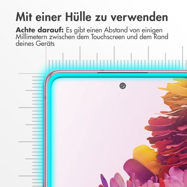 Accezz Displayschutz 2er-pack aus gehärtetem Glas Samsung Galaxy S20 FE