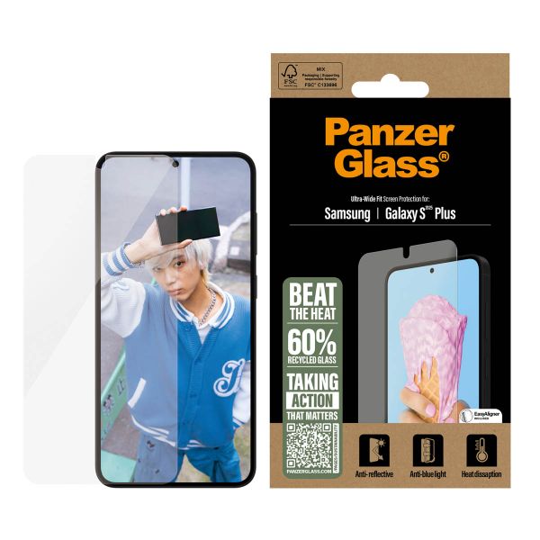 PanzerGlass All-in-One Ultra-Wide antibakterieller Displayschutz Samsung Galaxy S25 Plus
