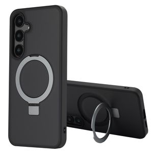 Accezz Ring Stand Backcover mit MagSafe Samsung Galaxy S24 Plus - Schwarz