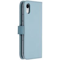 Selencia Echtleder Klapphülle Apple iPhone Xr - Air Blue