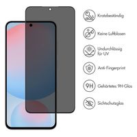 Accezz Privacy Displayschutz aus gehärtetem Glas Samsung Galaxy S26 FE / S25 FE / A57