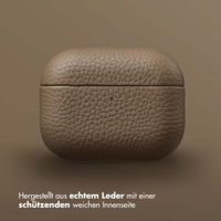 Accezz Echtleder Case  Apple Airpods Pro 3 - Taupe